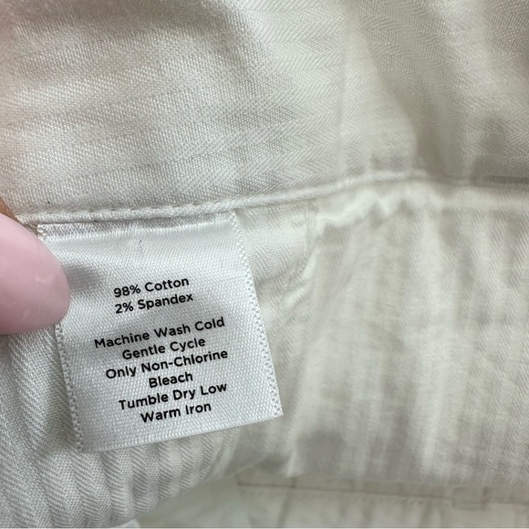 Talbots White Chino Shorts Women’s 6 Cotton Pockets - Picture 4 of 8
